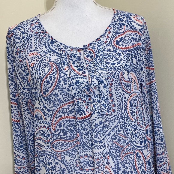 Ariat Women’s Boho Paisley Long Sleeve Peasant Blouse | Size Small - Picture 6 of 11